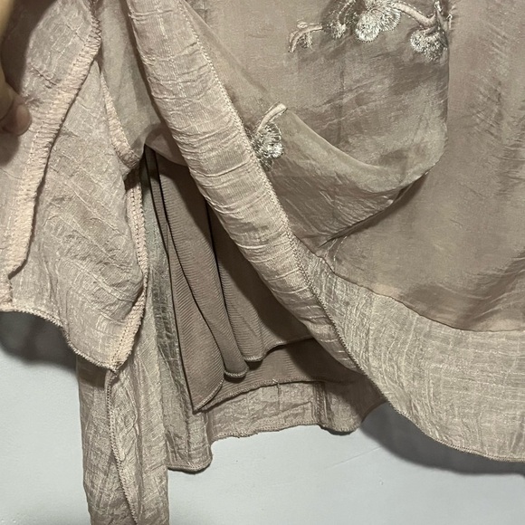 Vintage Concept dusty rose embroidered top size S - Picture 8 of 10